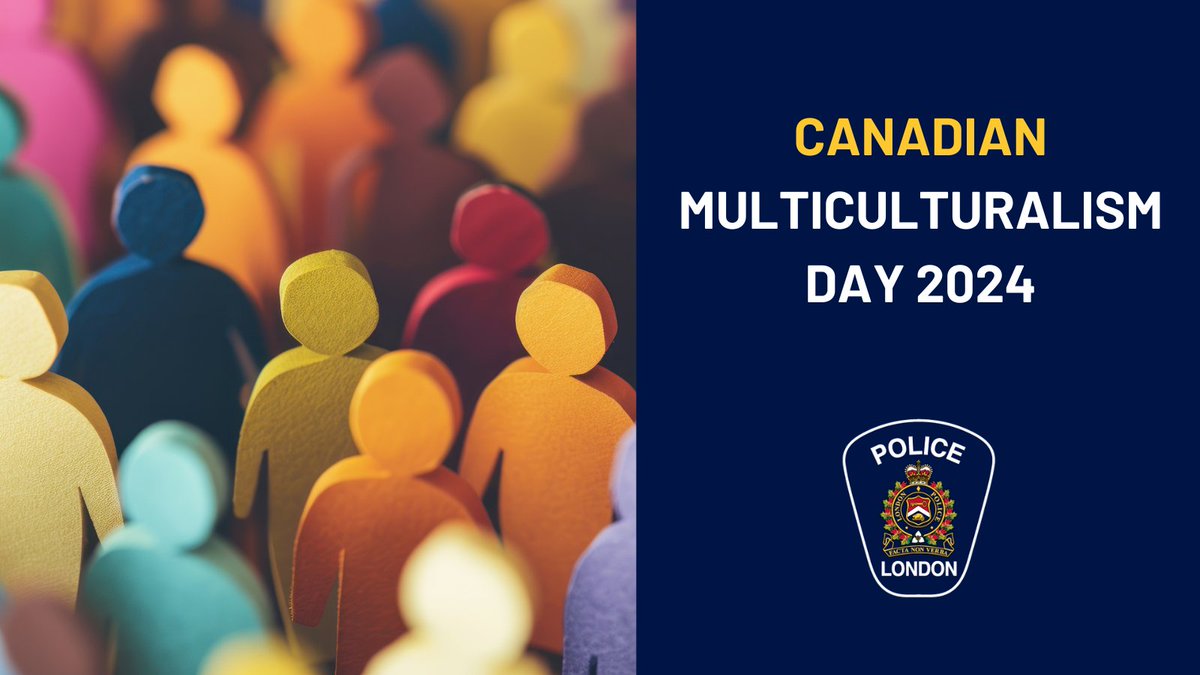lpsmediaoffice's tweet image. Happy Canadian Multiculturalism Day from your friends at the London Police Service!
This special day is dedicated to honouring and embracing the diversity and cultural contributions that make Canada such a great place to live. #CanadianMulticulturalismDay #LdnOnt