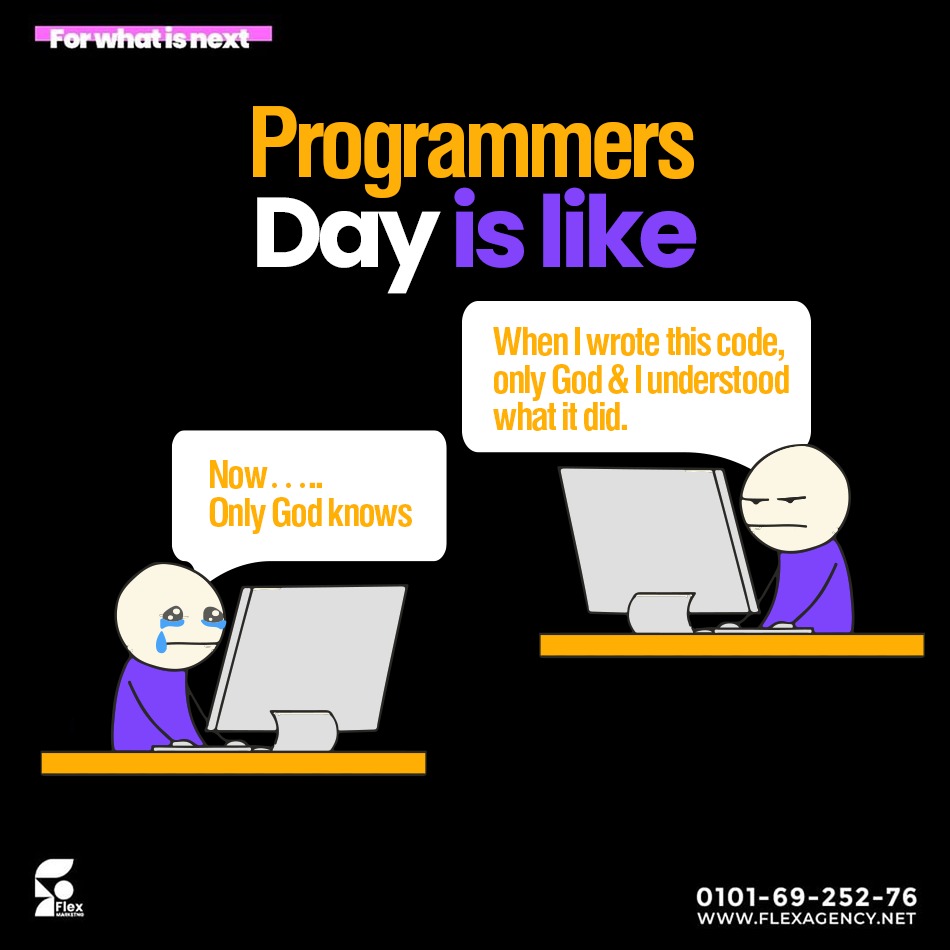 agency_flex's tweet photo. That’s how programmers like sometimes 😂
Tell us. Are you this kind of a programmer? 
Share in comments.💬
And contact us for details about web development service. 📩

#Flex_Agency #digitalmarketing #programmer #Coding #MobileApp #audience_customer https://t.co/pkULLscEtc