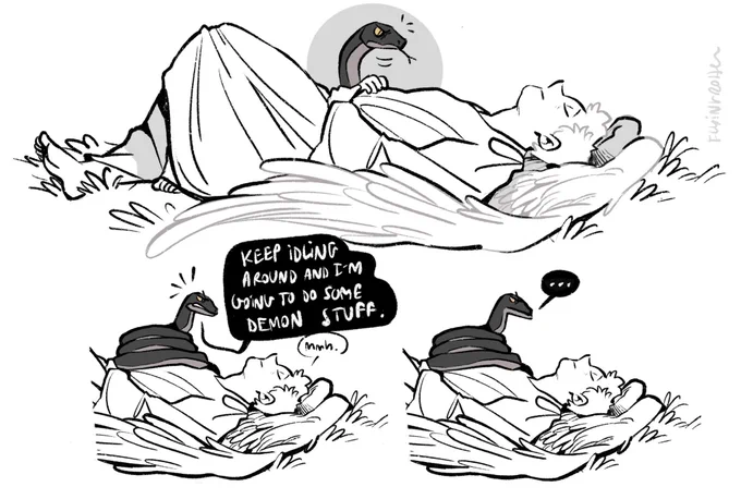 No idling allowed 
#GoodOmens 
