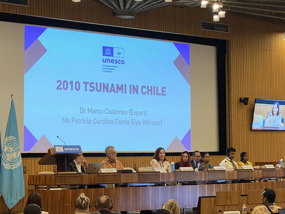 IocUnesco's tweet photo. Today at our special event «Resilience and Remembrance: 20 Years After the 2004 Indian Ocean Tsunami», survivors and experts shared their testimonials and lessons learned in #tsunami resilience. #EC57 https://t.co/8xV35PVLYH