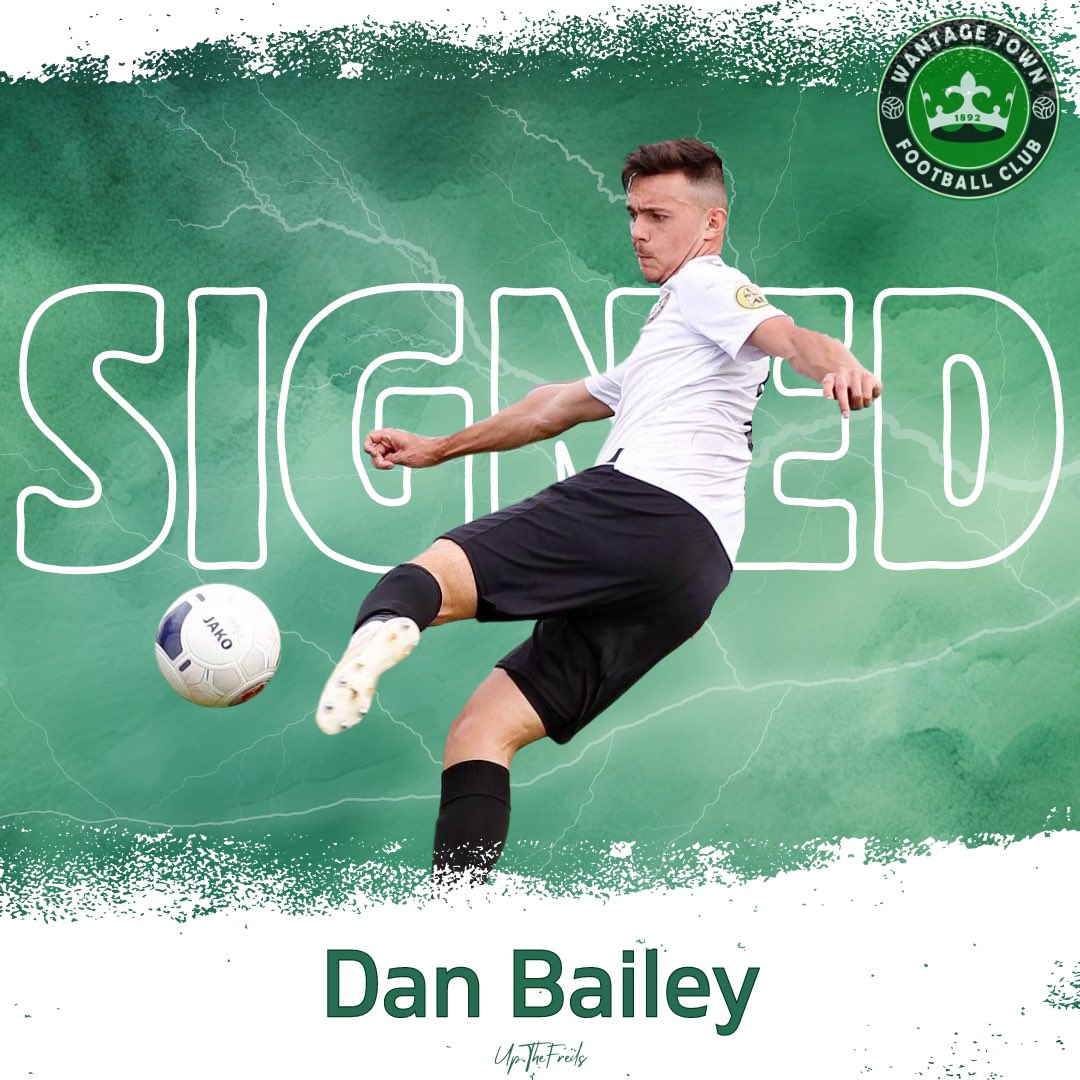 WantageTownFC's tweet image. We are excited to announce that Dan Bailey has committed to Wantage Town for the 24/25 season. 

Dan took some time away from playing after leaving Hungerford Town in 2021 following a serious injury but has since begun his return back to regular football.

Welcome back Dan 🤍💚