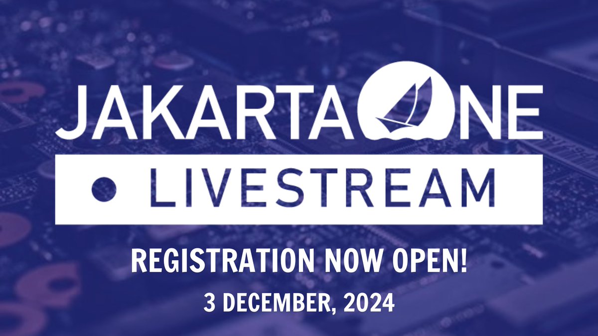 JakartaEE's tweet image. Registration is NOW OPEN! Don’t miss out on the virtual conference that showcases #CloudNativeJava, Microservices, and #JakartaEE / #JavaEE technologies, including specific profiles, and highlights the technical benefits of each technology. Register today: hubs.la/Q02CBVXB0