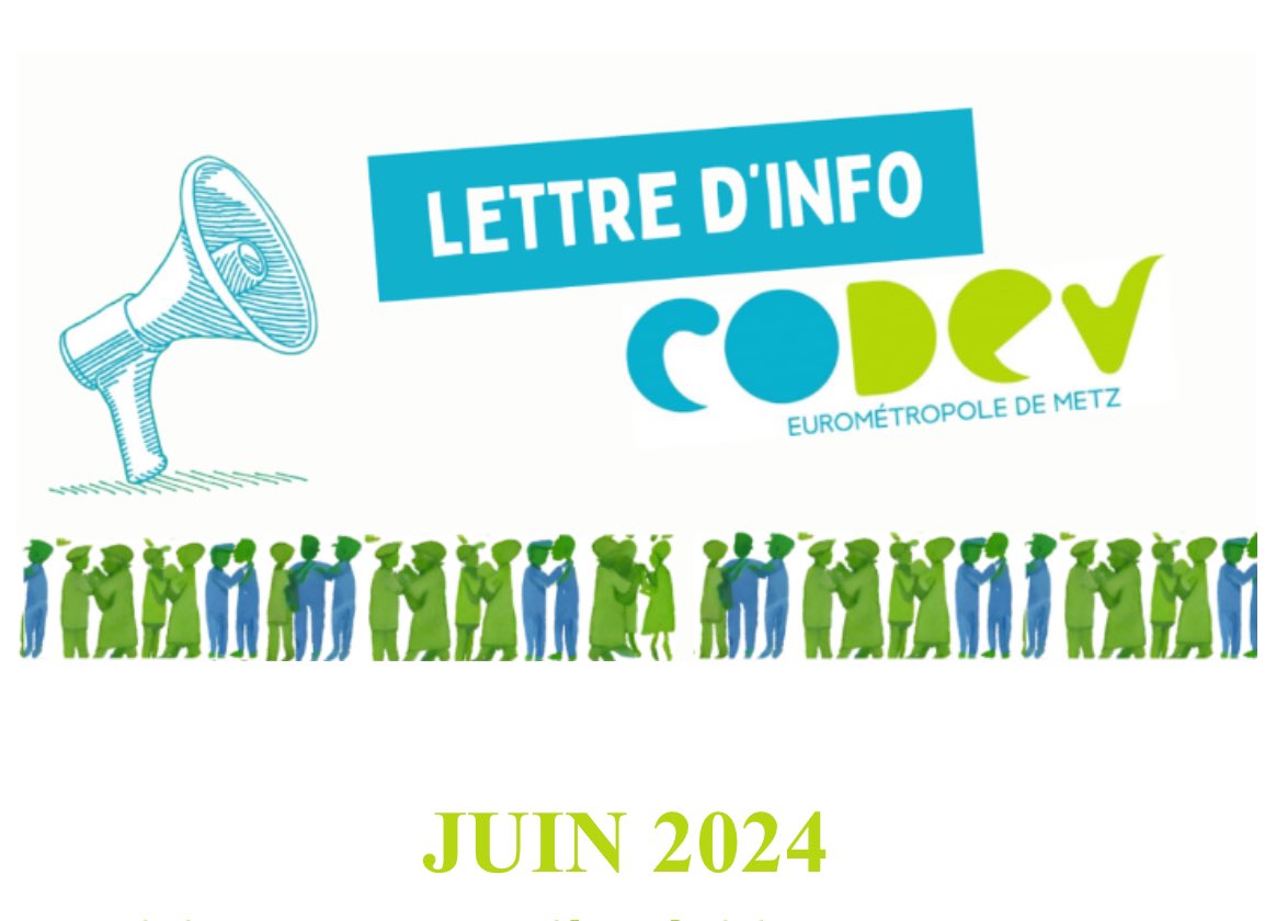 eye.info.mairie-metz.fr/m2?r=wAXNBr24N… 🚀 La 1ère édition de la lettre d'info 📰du CODEV de l'<a href="/EuroMetroMetz/">Eurométropole de Metz</a> est en ligne !  Une occasion occasion de vous informer sur les actualités de notre assemblée de démocratie participative.
📢Abonnez-vous 📲et faites passer le mot ! 📬🔗 <a href="/CoordNatCD/">CNCD</a>