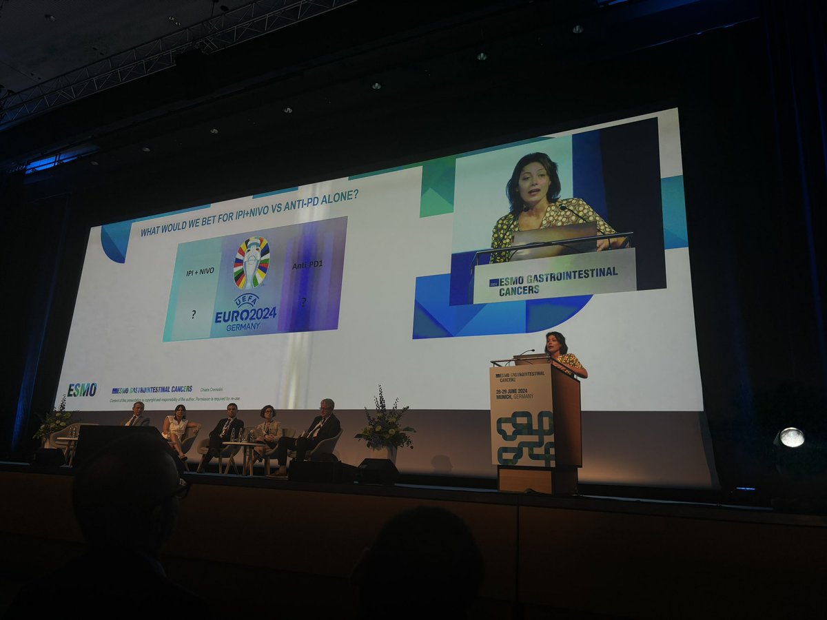 martweetings's tweet image. Great presentations during the Proffered Paper Session at ESMO GI 2024 ✨
💫 Safety results of TRANSMET
💫 HRQoL data of CheckMate8HW
💫 Trifluridine-Tipiracil and Regorafenib endless battle: new warriors unlocked
And outstanding discussion by @ChiaraCrem1 ❤️
@myESMO