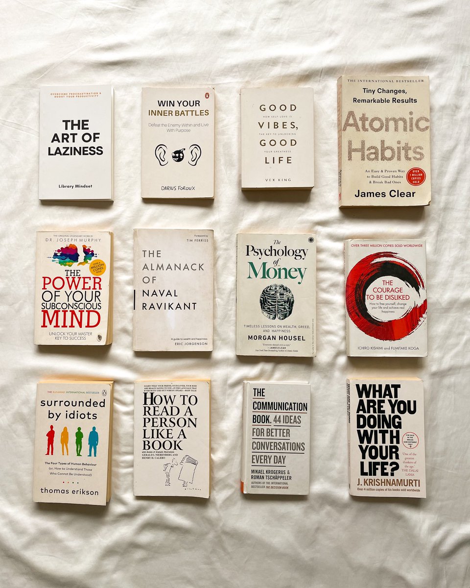 librarymindset's tweet image. If you want to change your life in 2024, read these 12 books