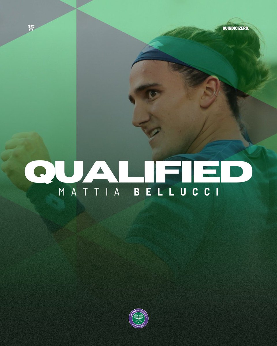 quindicizero's tweet photo. MATTIA BELLUCCI SI QUALIFICA AL MAIN DRAW DI WIMBLEDON! 🇮🇹💙
Il lombardo batte in 4 set David Goffin (6-3 2-6 7-6 6-4) e conquista dunque la seconda qualificazione consecutiva in uno Slam dopo quella al Roland Garros, la terza complessiva considerando anche la prima ottenuta agli Australian Open 2023.
Mattia si aggiunge quindi agli altri 9 azzurri del tabellone maschile, diventando il decimo italiano presente nel main draw.