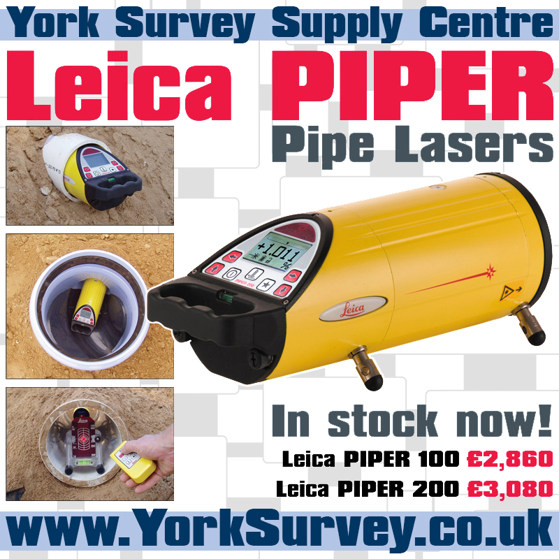 York_Survey's tweet image. The PIPER laser from #LeicaGeosystems is small, lightweight and very robust. The only #PipeLaser to fit inside a 100mm pipe, it has a wide, stable base and is 100% waterproof! 😃 yorksurvey.co.uk/pipe-lasers-c1… #YorkSurvey #survey #construction #laser