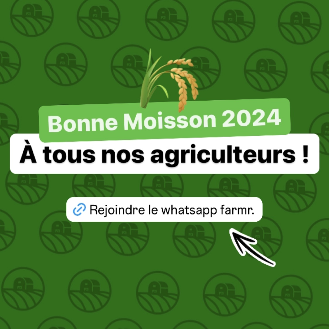 🌾🚜 Bonne #Moisson2024 à tous nos #agriculteurs !

Retrouvez tous les agriculteurs de la communauté ici : farmr.co

Et cette année encore, <a href="/Farmr/">Farmr.</a> est partenaire de <a href="/MoissonLive/">Moisson Live</a> !