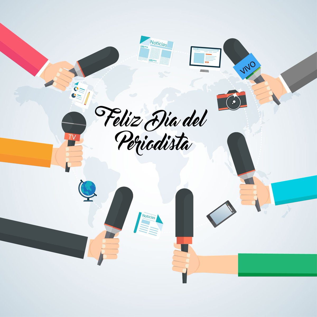 Felicitaciones todos mis colegas periodistas en su día.