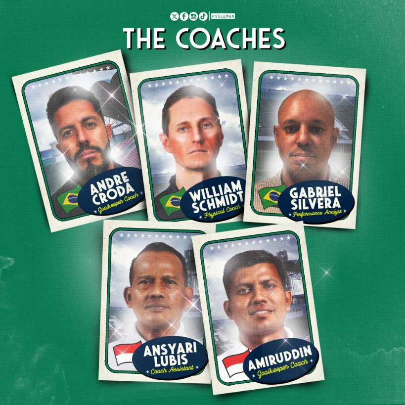 PSSleman's tweet photo. 𝑶𝒖𝒓 𝒋𝒐𝒖𝒓𝒏𝒆𝒚 𝒃𝒆𝒈𝒊𝒏𝒔 𝒏𝒐𝒘. Introducing our new coaching staff to forging 𝙖 𝙡𝙚𝙜𝙖𝙘𝙮 𝙤𝙛 𝙩𝙧𝙞𝙪𝙢𝙥𝙝 𝙖𝙣𝙙 𝙘𝙝𝙖𝙨𝙞𝙣𝙜 𝙜𝙡𝙤𝙧𝙮 𝙩𝙤𝙜𝙚𝙩𝙝𝙚𝙧. 🟢🦅

#PSS https://t.co/GoSmVpq2dH