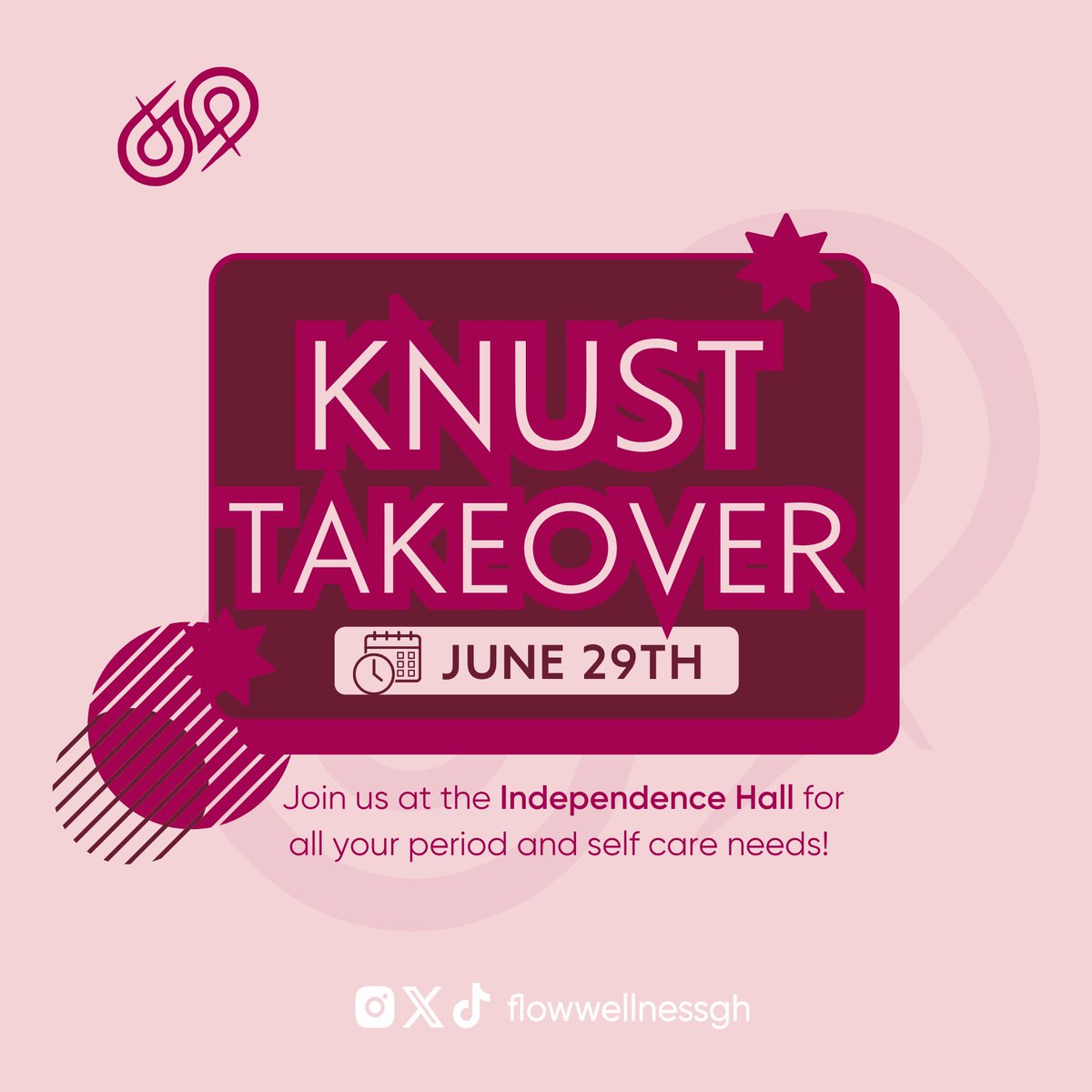 flowwellnessgh's tweet image. Our Kumasi Peeps!!! We having a lil pop up this Saturday at #Knust !! We would like to see you 🥰🥰🩸 #flowwellness