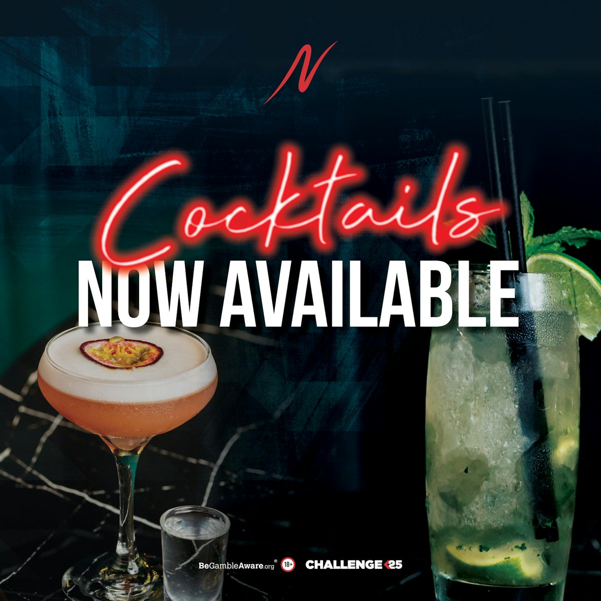 Happy Thursday, we've got some amazing news for you...

🍸✨ On 1st July we're launching COCKTAILS at Napoleons Bradford!

The delicious menu includes Espresso Martini, Passionfruit Martini, and Mojito 😍