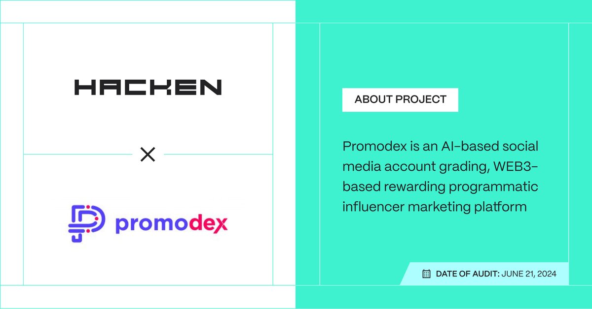 hackenclub's tweet photo. We’re thrilled to announce that our team has completed smart contract audits for @RWA_Inc_, @spacecatch_io, @promodexio, and @mogulofficial_!

Ensuring top-notch security in Web3 is our mission 🛡️

Swipe to learn more 👉