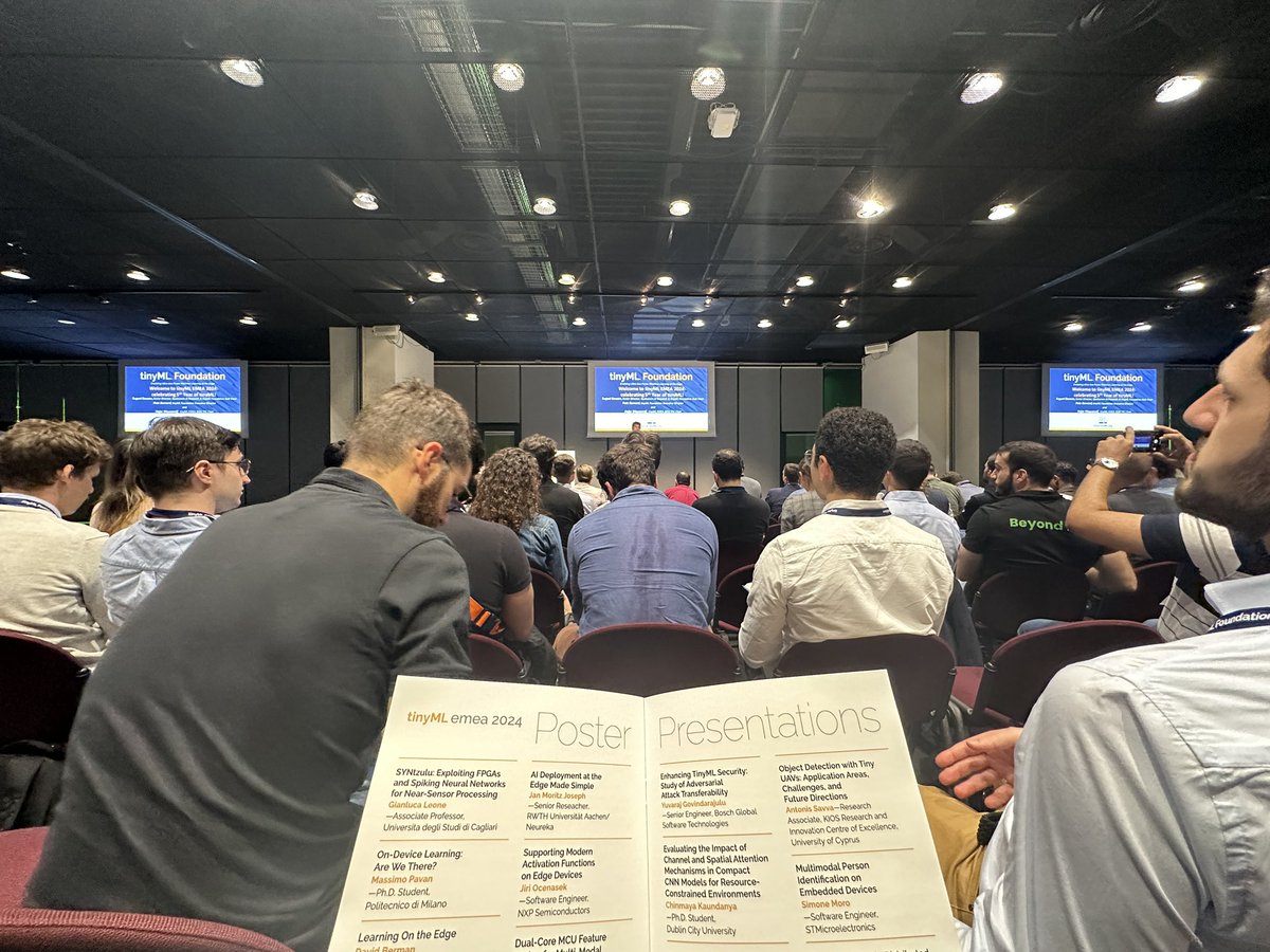 Chinmay Kaundanya (@ckaundanya) on Twitter photo Just wrapped up this year’s #tinymlemea2024 conference in Milan! Had the pleasure of presenting my poster and connecting with brilliant minds. <a href="/insight_centre/">Insight Research Ireland Centre</a> <a href="/Luna_Systems_/">Luna Systems</a>
#tinymlemea #tinyml Just wrapped up this year’s #tinymlemea2024 conference in Milan! Had the pleasure of presenting my poster and connecting with brilliant minds. <a href="/insight_centre/">Insight Research Ireland Centre</a> <a href="/Luna_Systems_/">Luna Systems</a>
#tinymlemea #tinyml