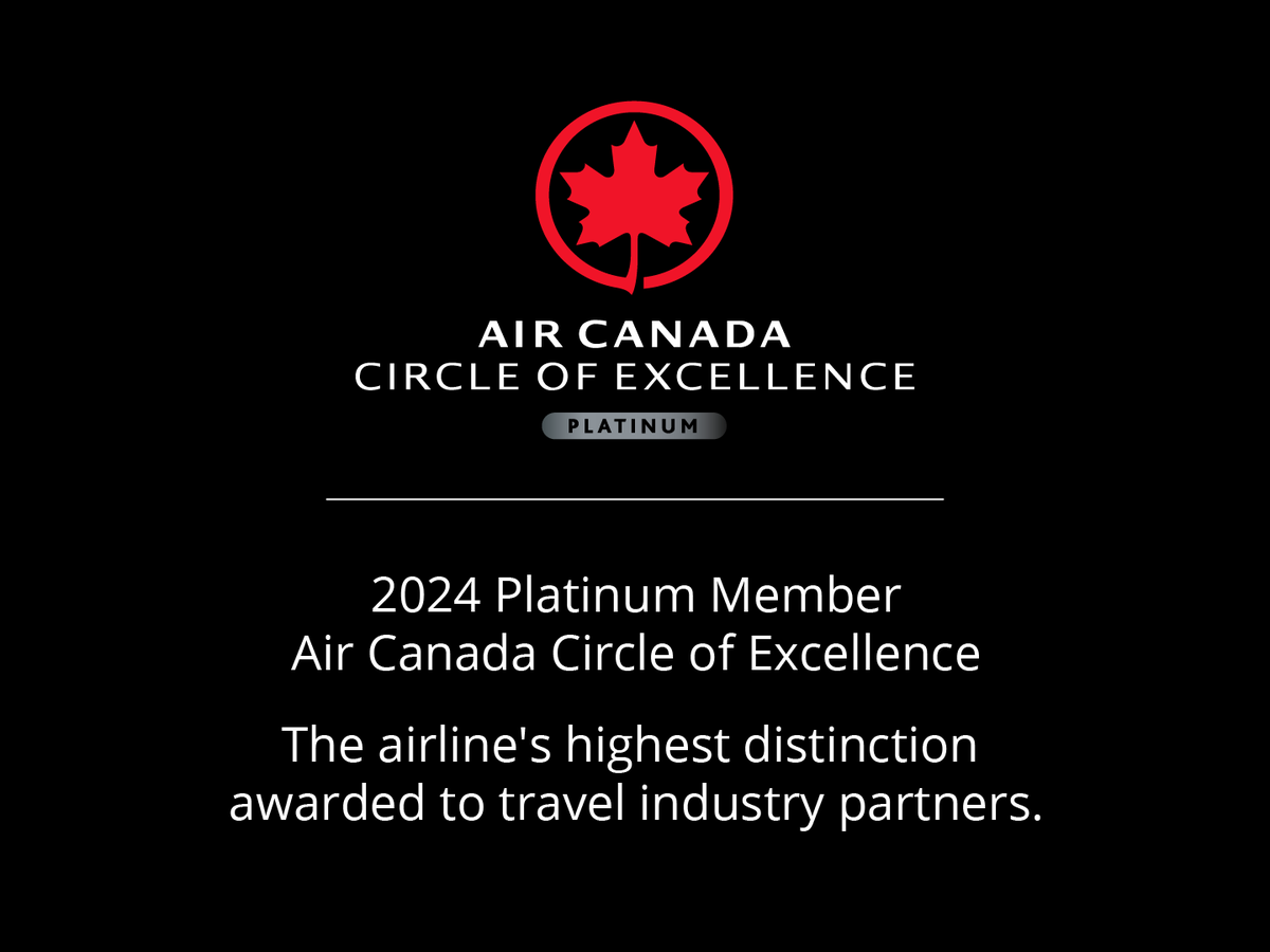 IH_Tours's tweet photo. A big thanks to Air Canada for honouring @PeerlessTravel  with the highest Circle of Excellence distinction for the 12th consecutive year! Your recognition motivates us to continue delivering unparalleled travel experiences. https://t.co/ZkUaCGkTMz