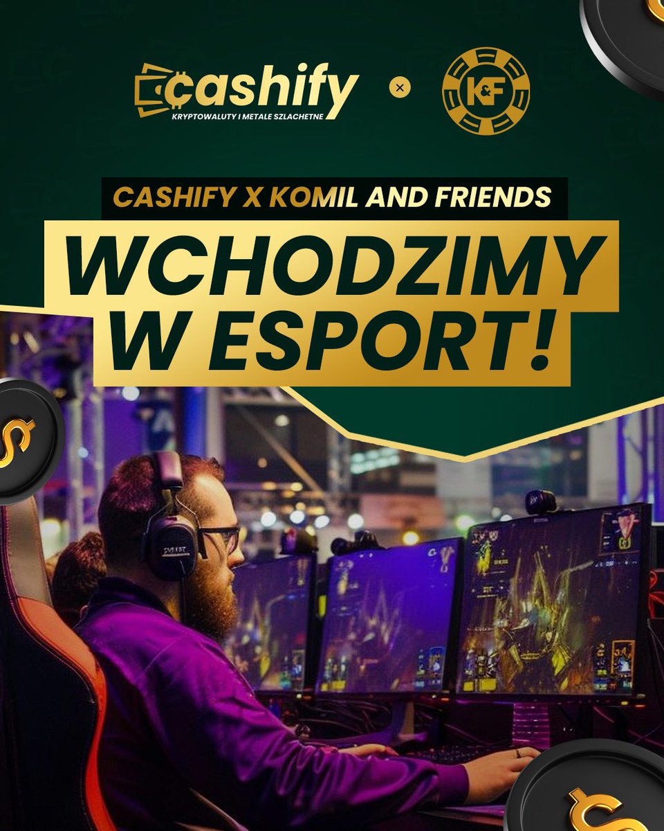 📢 Cashify rozpoczyna współpracę 
z KNF 🎮❕

KNF, czyli drużyna <a href="/KomilandFriends/">Komil&Friends</a> prowadzona przez <a href="/KomilKhamidov/">Azir.eth</a> od teraz będzie występowała w barwach Cashify! Fani esportu mogą kojarzyć ziomków z występów w Ultralidze, czyli największej lidze #LeagueOfLegends w tej części
