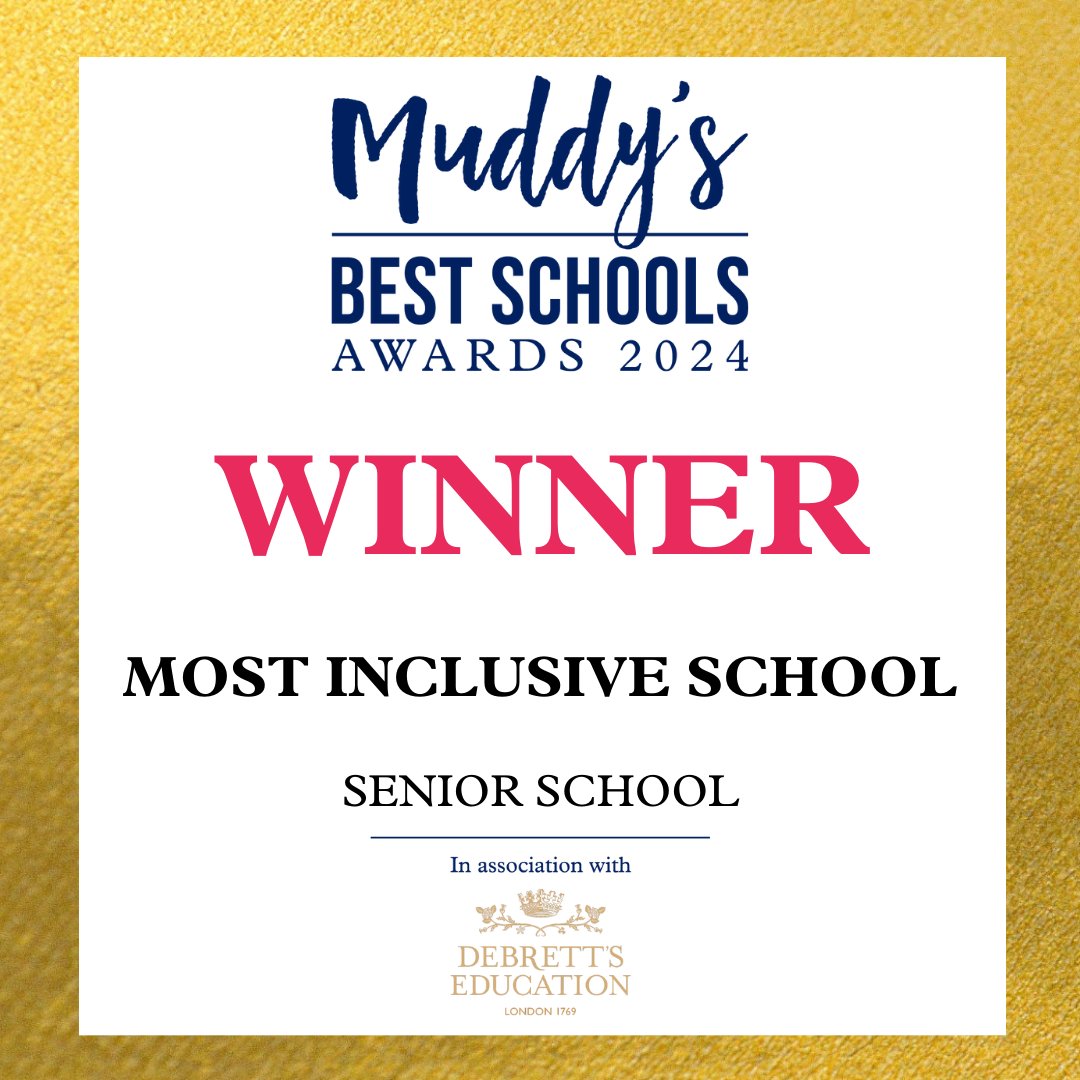 BedfordGirlsSch's tweet photo. 𝐖𝐄 𝐖𝐎𝐍! 𝐌𝐨𝐬𝐭 𝐈𝐧𝐜𝐥𝐮𝐬𝐢𝐯𝐞 𝐒𝐜𝐡𝐨𝐨𝐥. 🎉

Delighted to be recognised by the judges of the
@muddystiletto Best Schools Awards for our commitment to being a welcoming and inclusive community. We are thrilled! 

View the full results here: https://t.co/7Yw3NA9v5B https://t.co/AwH9qWJ7d0
