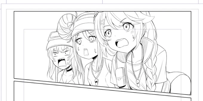 ヴァル夏イベントのストーリー読み終えたんで描いとります。 