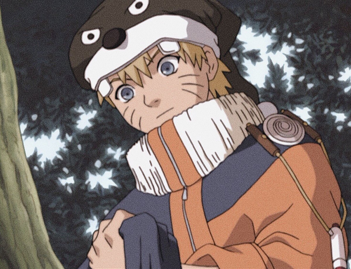 beautifulclem's tweet photo. naruto wearing sleeping hat because he can't sleep without it 🤏 https://t.co/s3sbTx3Nf9
