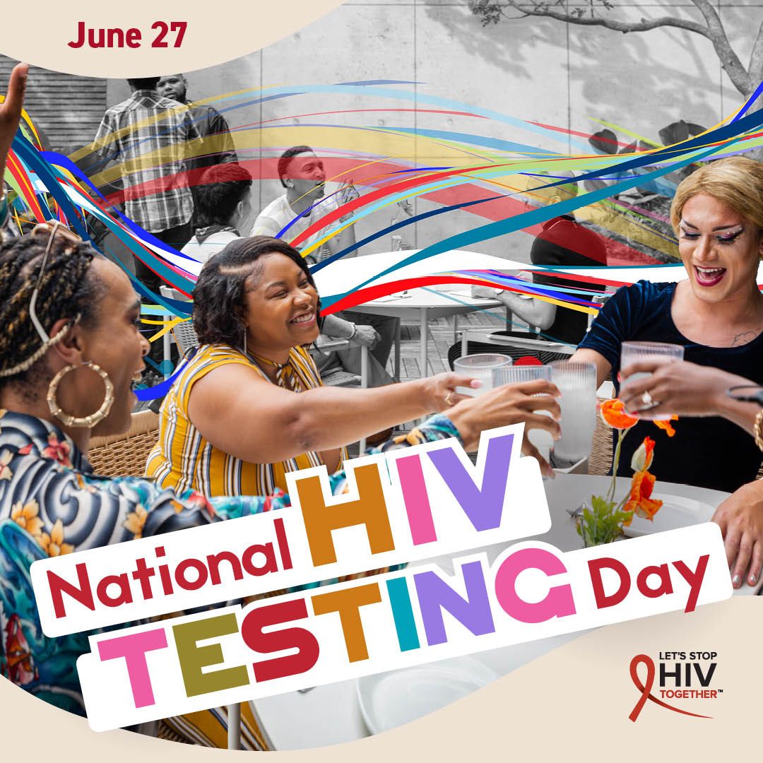 MWKFoundation's tweet photo. National #HIVTestingDay is June 27. No matter how you test, no matter your test results, you can take the next step for your health. Learn more about HIV testing options: https://t.co/jnTYodNR0N. #StopHIVTogether https://t.co/pgGZZ8wJVH