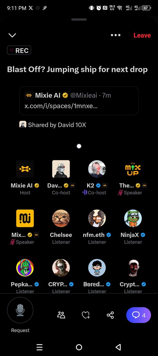 Eeyyy! Another Mix Up in twitter space with fam🫰 Supporting this wonderful community. Keep growing <a href="/Mixieai/">Mixie AI</a> fam🥰🫶
<a href="/MixieMixUp/">Mix Up</a> <a href="/David10x3/">David 10X</a> <a href="/GRiMLiNX/">GRiM</a> <a href="/Walknonthemoon/">K2</a> @RealMommyTokyo ☘️☘️☘️