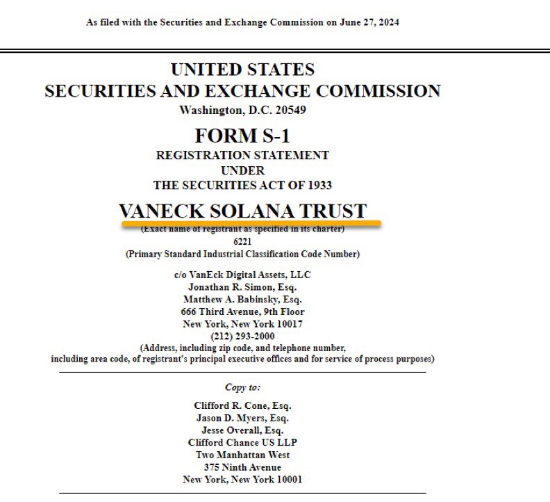 WebTrendCo's tweet photo. Solana ETF…

@vaneck_us is leading the charge. 

LETS GOOOOO. https://t.co/vqxmkK84B8