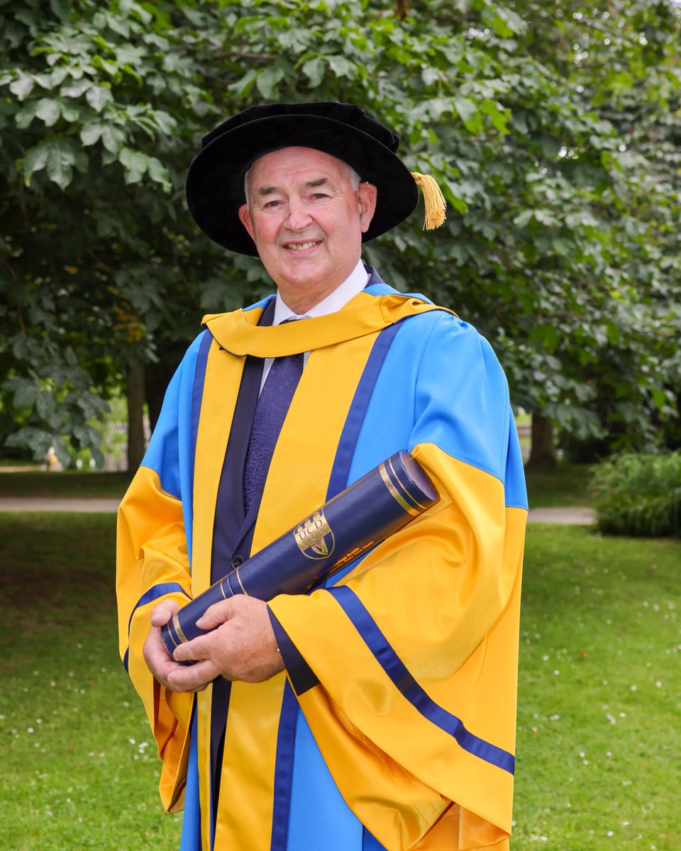ucdagfood's tweet photo. Congratulations to former @animalhealthire chair @MikeMagan1 who yesterday received an honorary degree from @ucddublin President Professor @OrlaFeely 
It recognises Magan's "extraordinary contribution" to the Irish dairy industry, to AHI, to UCD &amp; to Irish society more broadly. https://t.co/q98BB5tkHt