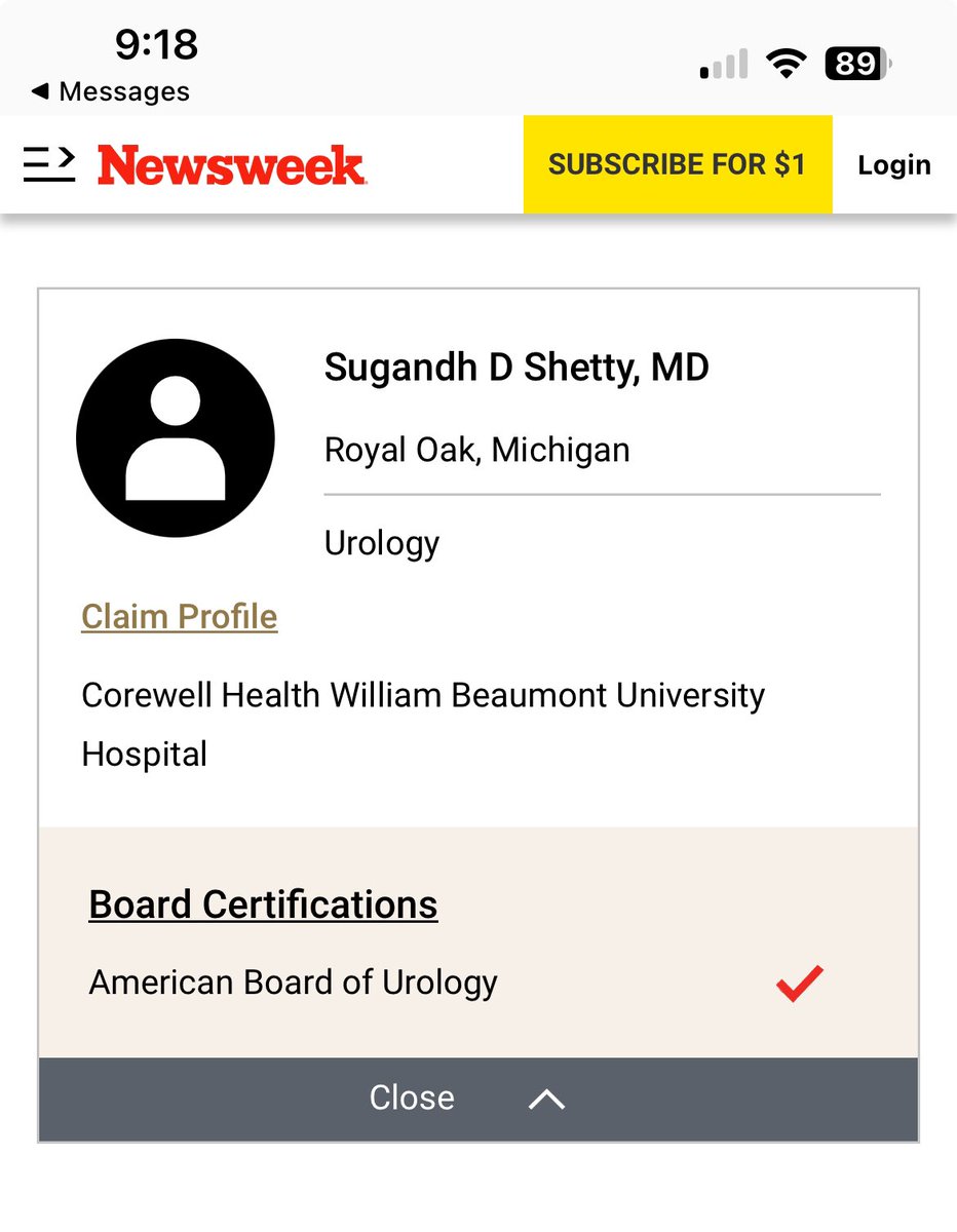 Kenneth M Peters MD (@kennethmpeters1) on Twitter photo Very proud of Dr Sugandh Shetty for being named by Newsweek as one of the best prostate cancer surgeons in the country. Well deserved!
newsweek.com/rankings/ameri…
<a href="/BeaumontUrology/">Beaumont Urology</a> <a href="/CorewellHealth/">Corewell Health</a> Very proud of Dr Sugandh Shetty for being named by Newsweek as one of the best prostate cancer surgeons in the country. Well deserved!
newsweek.com/rankings/ameri…
<a href="/BeaumontUrology/">Beaumont Urology</a> <a href="/CorewellHealth/">Corewell Health</a>