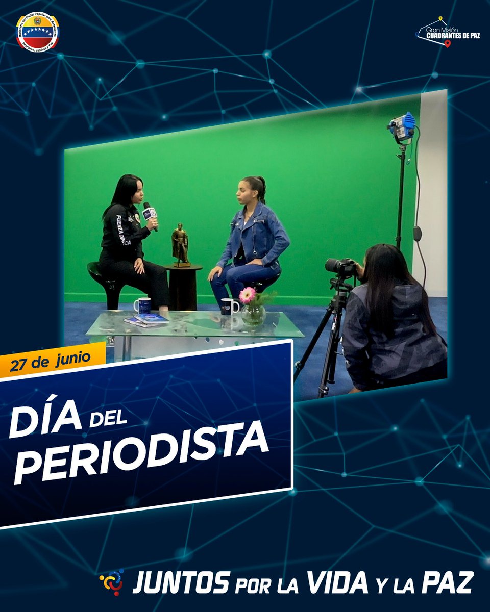 📆 || Hoy #27JUN conmemoramos , el Día Nacional del Periodista, para resaltar el compromiso, la moral y la ética de quienes ejercen el oficio de informar con la verdad que necesita el pueblo. 🎤🎥

#NicoCuadraConmigo