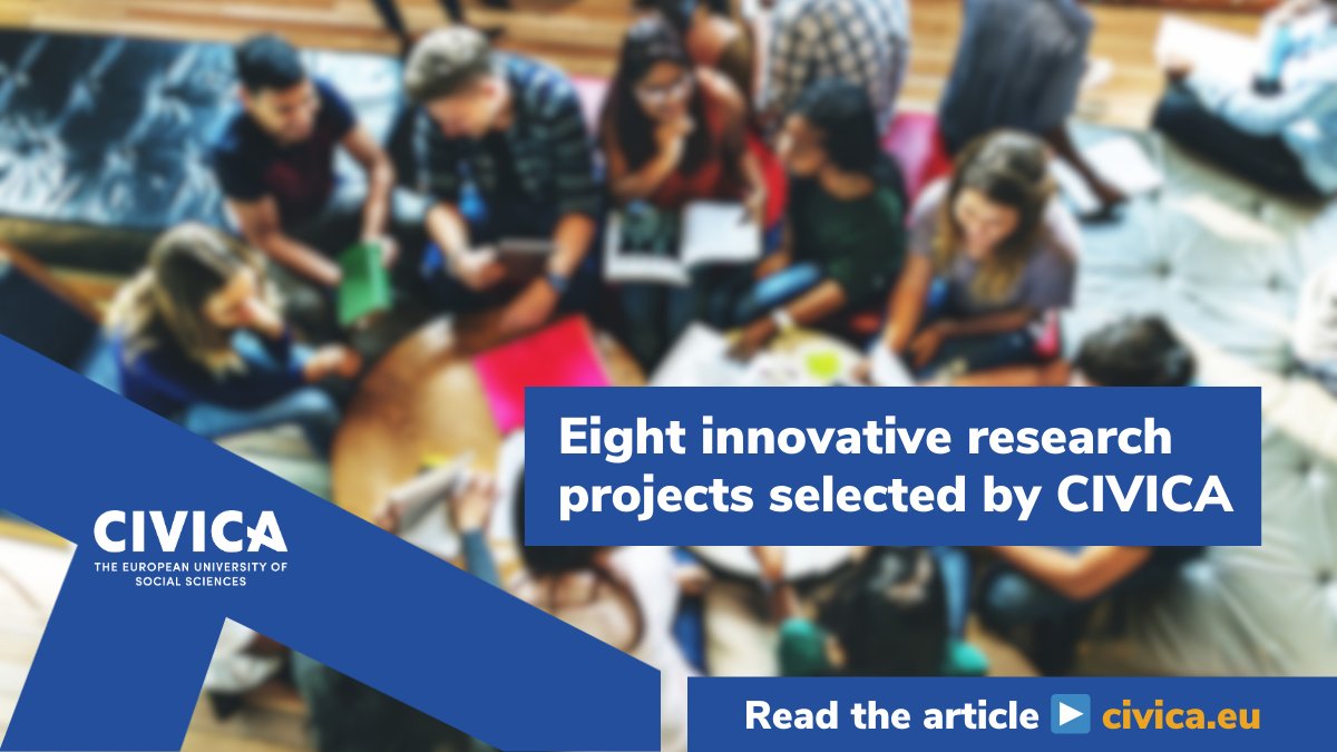 CIVICA is proud to announce the selected 8 innovative #research projects following our 4th call. We congratulate our researchers who will collaborate to address key contemporary issues &amp; develop impactful solutions. 

Check the selected proposals here👉 loom.ly/4-w9eSQ