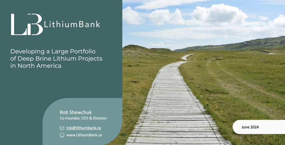 Catch up on the latest developments from LithiumBank

Our June presentation now includes highlights from our Park Place lithium brine resource estimate and a sneak peak of our DLE pilot plant facility that is currently in the final stages of construction!

bit.ly/3VXFWkY