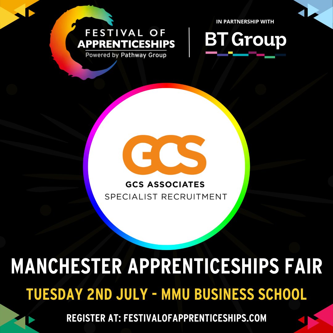 Meet The Exhibitor - GCS ASSOCIATES

festivalofapprenticeships.com

#FestivalOfApprenticeships #Apprenticeships #Apprenticeship #ApprenticeshipsWork #ChooseApprenticeships #CareerDevelopment #CareersFair #Careers