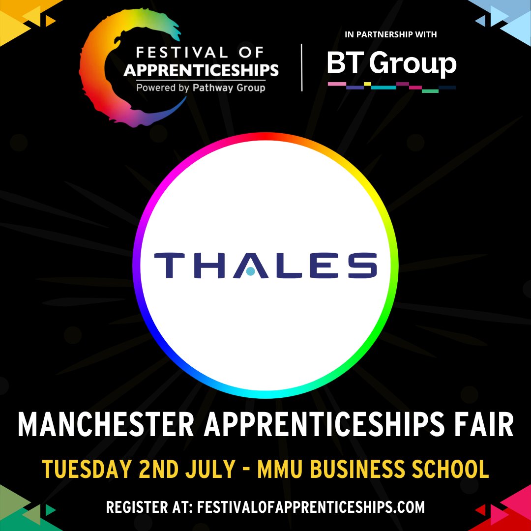 Meet The Exhibitor - <a href="/ThalesUK/">Thales UK</a> <a href="/thalesgroup/">Thales Group</a>

festivalofapprenticeships.com

#FestivalOfApprenticeships #Apprenticeships #Apprenticeship #ApprenticeshipsWork #ChooseApprenticeships #CareerDevelopment #CareersFair #Careers