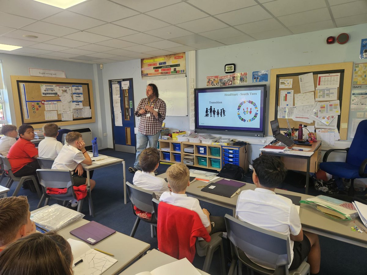 Andy from Headstart visited Y6, discussing the emotions around transition and our mental health as we move schools.
