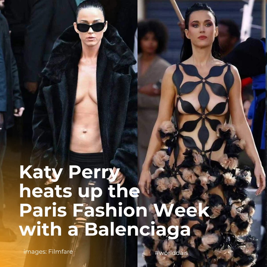 At The Paris Fashion Week, Katy Perry took the internet by storm with her bold looks. One was where she wore an oversized leather blazer over her bare body while another one At The Paris Fashion Week, Katy Perry took the internet by storm with her bold looks. One was where she wore an oversized leather blazer over her bare body while another one