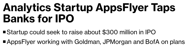 eric_seufert's tweet image. Mobile measurement company Appsflyer intends to IPO. The company expects to generate $400MM in revenue in 2024 and raise $300MM in the IPO.