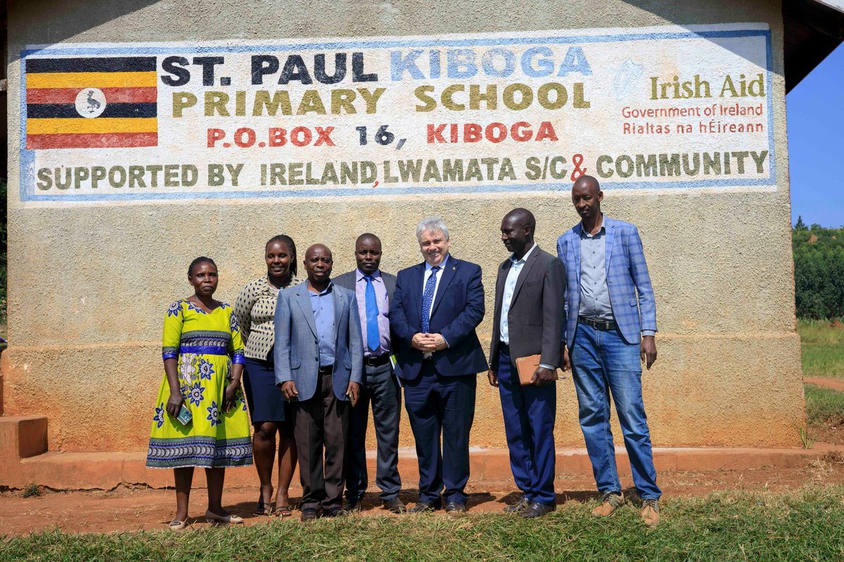 I was happy to return to St Paul Kabindo school in Kiboga, and meet the head teacher, I had witnessed the laying of the foundation stone in 1999, by the then Amb. Brendan Rogers. We did a quick calculation, over 10,000 children attended this school over the years.  #30yearsIRLUG