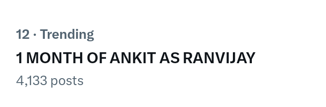 teamankitgupta's tweet photo. 1 MONTH OF ANKIT AS RANVIJAY https://t.co/1eEn78ZW9N