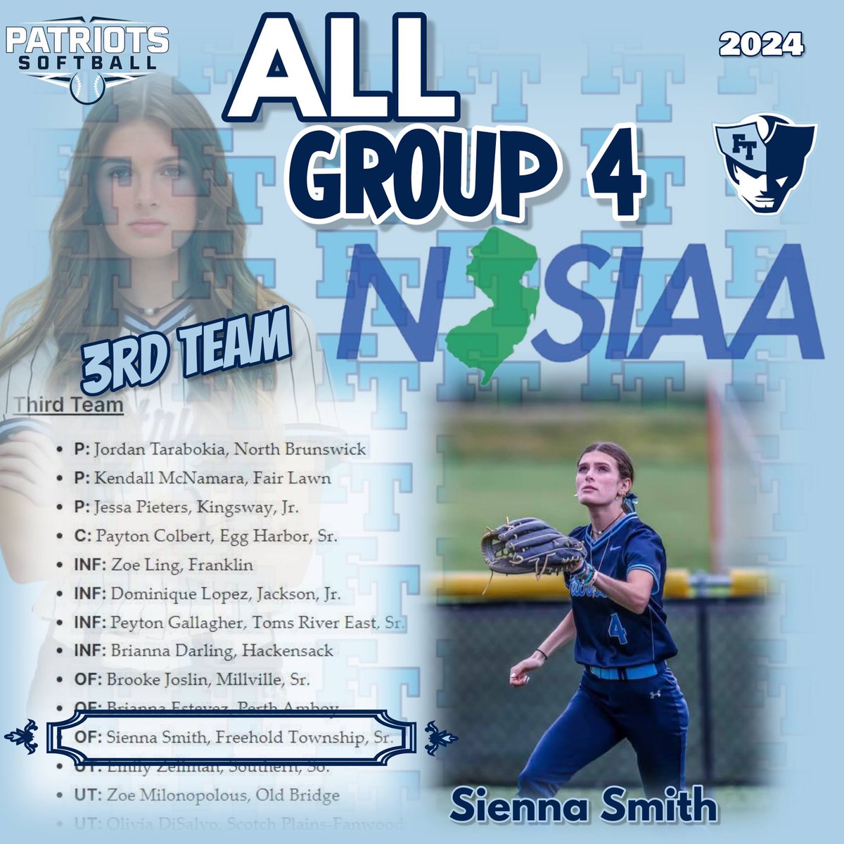 FTHSsoftball's tweet image. Special congrats to @siennasmith2024 for being named  3rd team All Group IV! Way to go Sie! What a season! 👏 🙌 🥎 🔥 🫶@TownshipScores @fthsPatPress