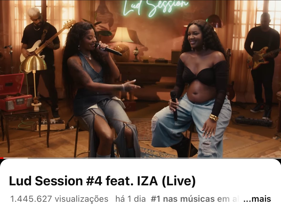 centraldaiza's tweet photo. No YouTube, o vídeo segue no topo dos vídeos em alta! O #LudSession4 alcançou 850 mil visualizações nas primeiras 24 horas (superando 1M antes da meia-noite). No iTunes Brasil, também conquistou o topo da lista.
Já assistiu hoje?
https://t.co/7RhIrUNjDp https://t.co/AUuYMFHiJI