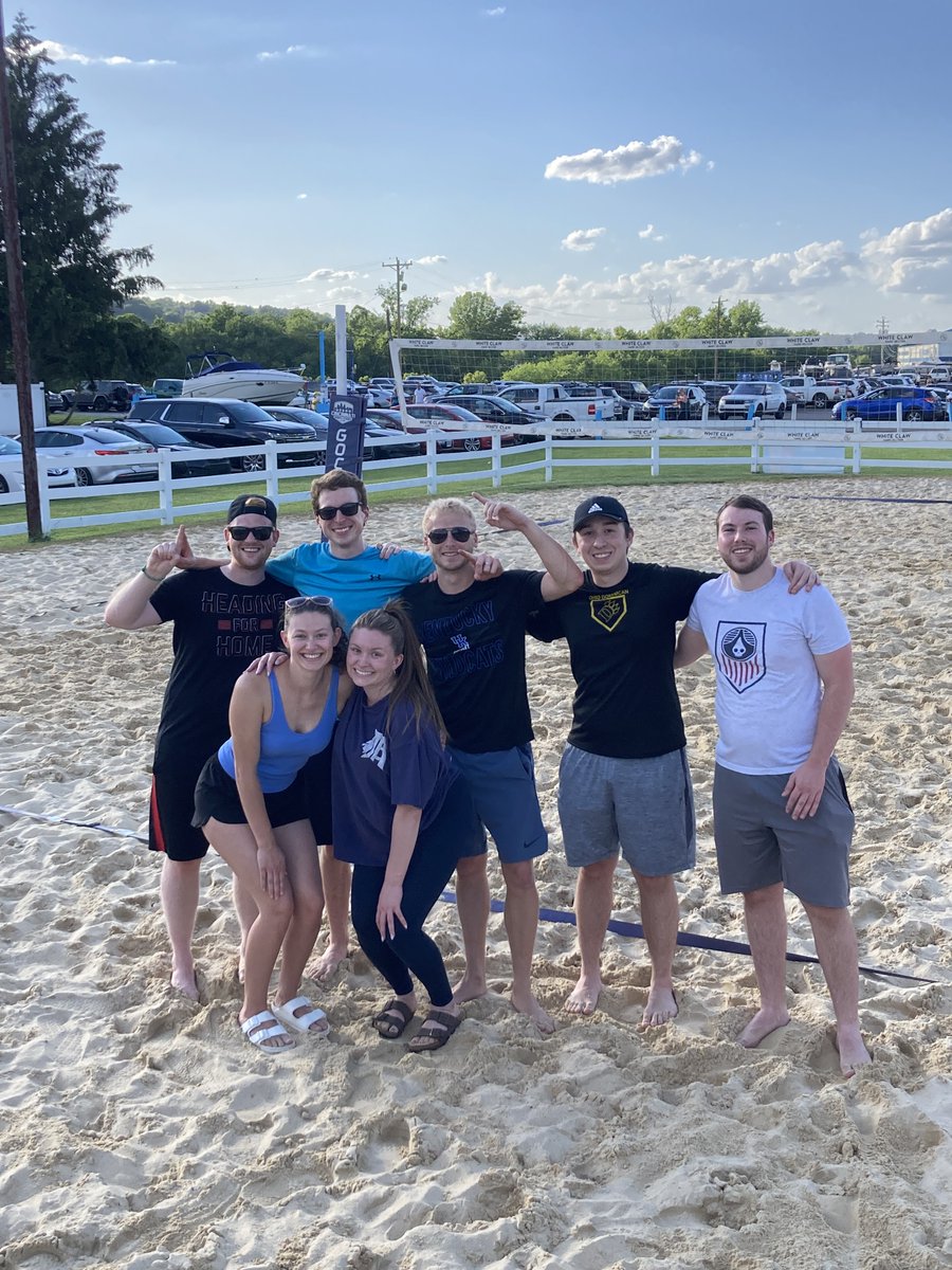 BarnesDennig's tweet photo. Our amazing sand volleyball team is in the playoffs - come out and see them in action at Shoreline Social tonight at 6:15PM - if they win, they play for the championship. GO TEAM BD!! #teamswin #funinthesun #letsplay https://t.co/DzMxB2NMX9