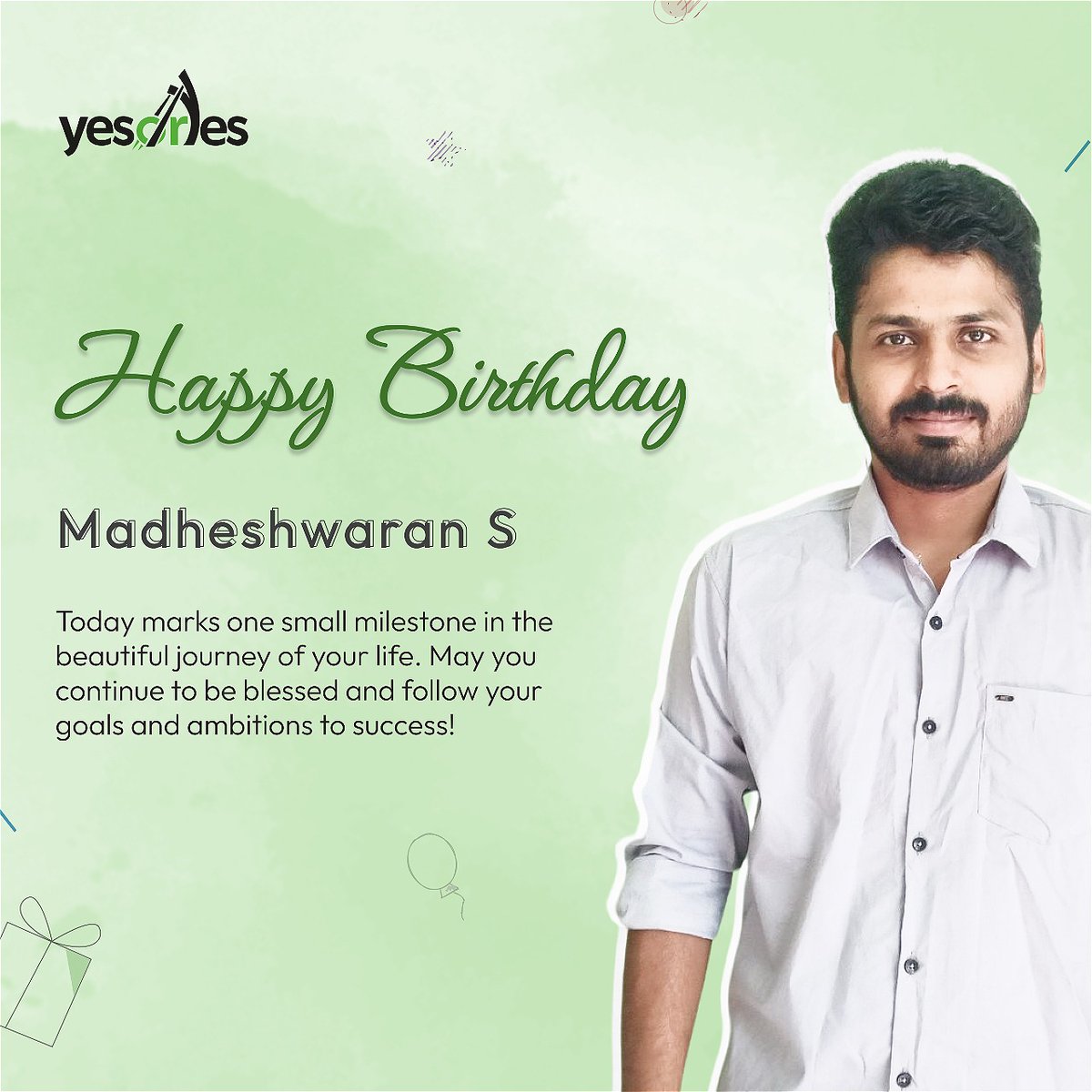 Today marks one small milestone in the beautiful journey of your life. May you continue to be blessed and follow your goals and ambitions to success!

#YesOrYes #Birthdaycake #Birthdaybash #BirthdayCelebration #Birthdayfun #BirthdayWishes #HappyBirthday #HappyBirthdayToYou