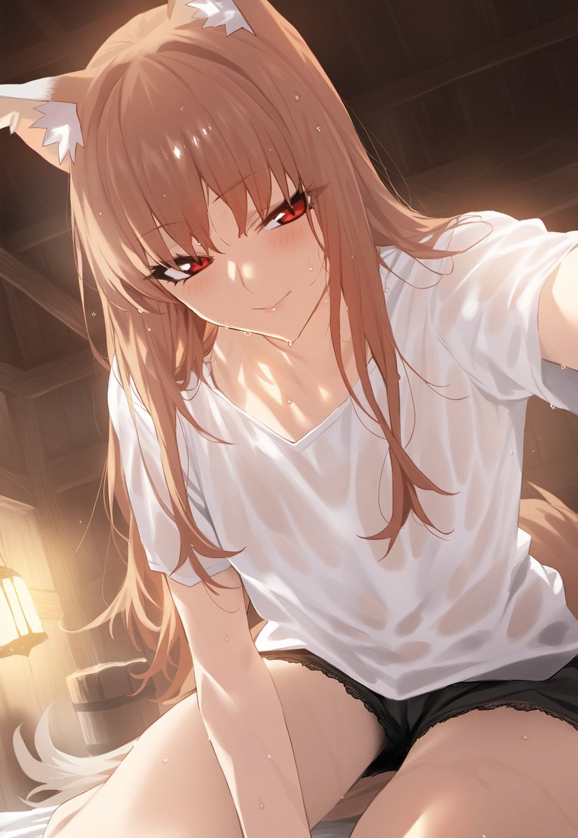 ホロ(狼と香辛料) 「ホロ #狼と香辛料 #spice_and_wolf」|Fringのイラスト