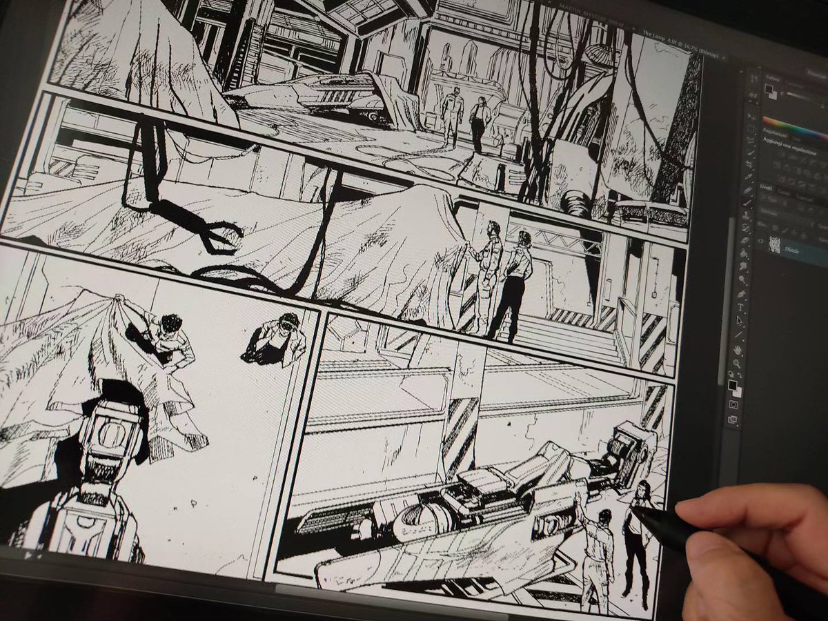marcofodera's tweet photo. #comics #magneticpress #horriblefuture #blackboxchronicles Story: Mark Schey and Chris Northrop, my lineart https://t.co/QkBWDcw8YS