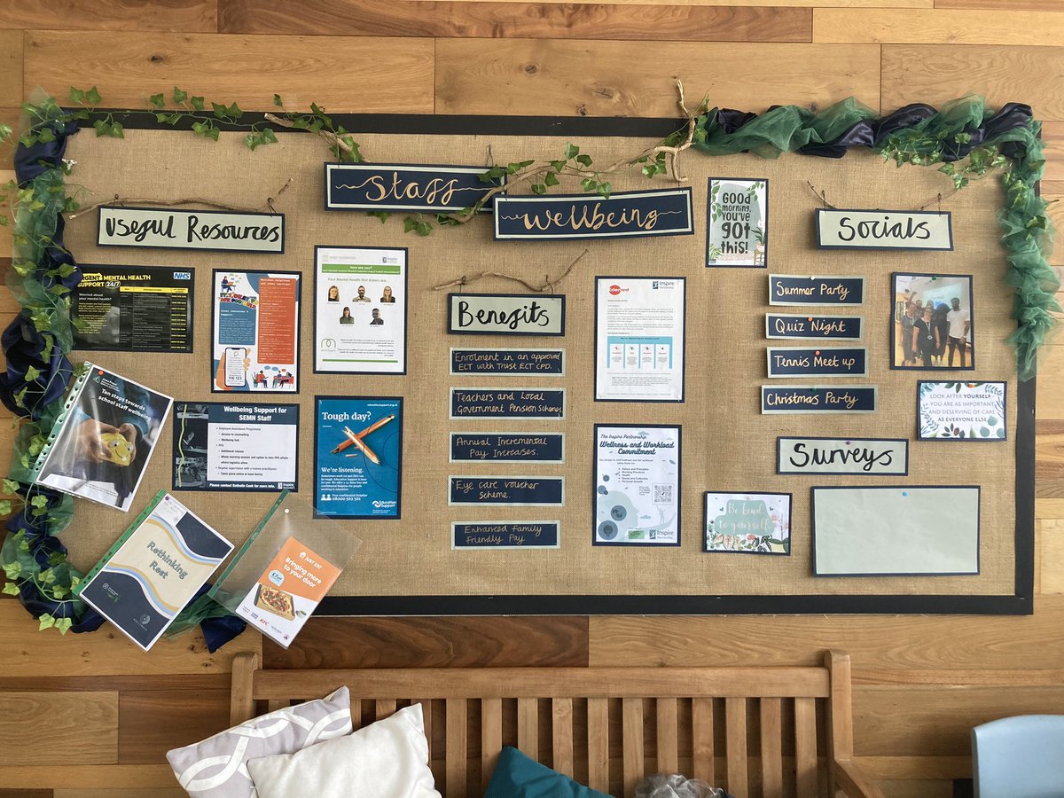 Staff well-being <a href="/WestThorntonSch/">West Thornton Primary School</a>! <a href="/IPAT_Edu/">The Inspire Partnership</a> 🍃
