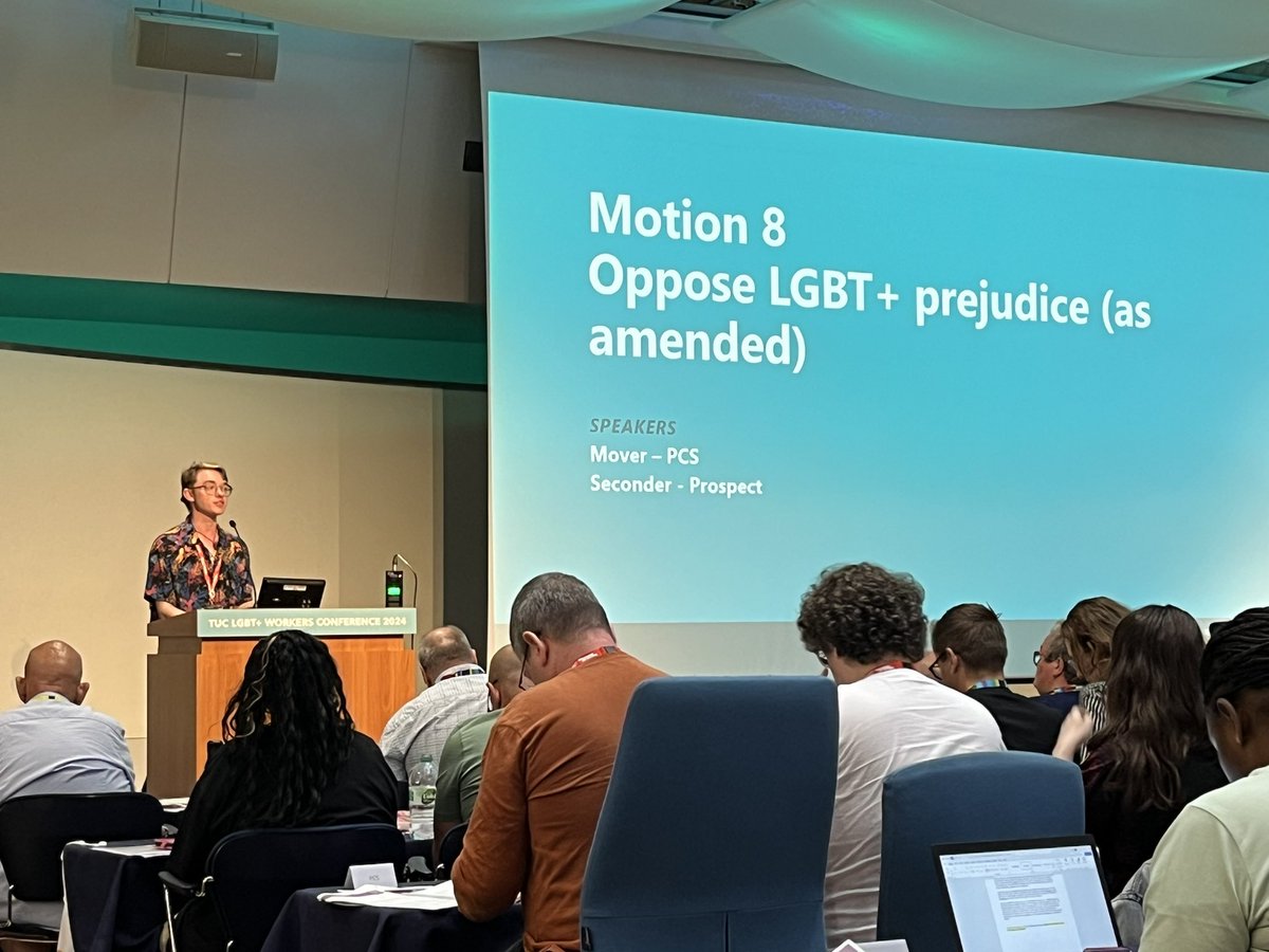 rob_lauder's tweet photo. Another @ProspectUnion delegate speaking at the #TUCLGBT conference opposing LGBT+ prejudice! https://t.co/TGAvgvYXcK