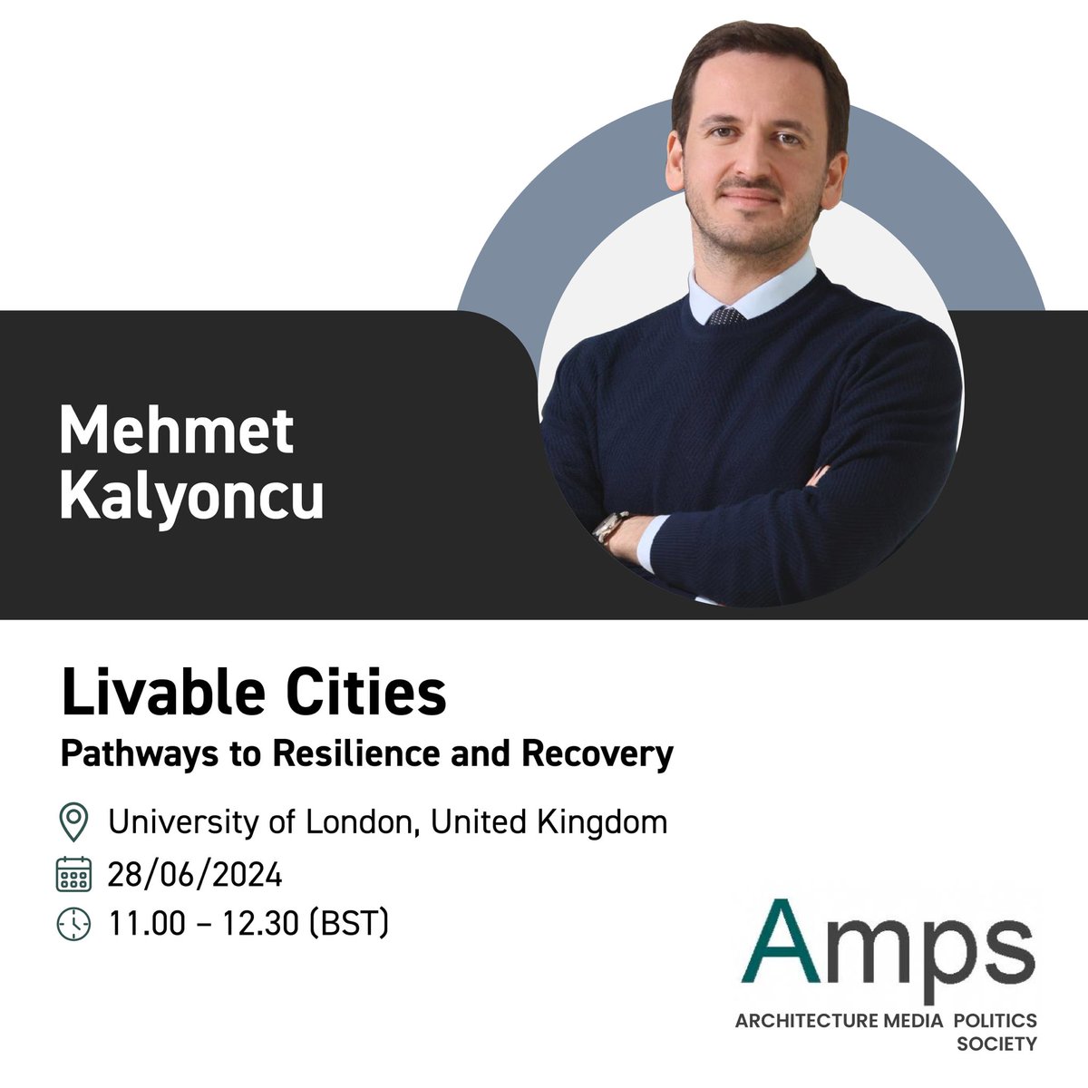 Yarın Londra'da İngiltere'nin mimarlık, medya, siyaset ve toplum alanlarında en önemli uluslararası araştırma merkezlerinden olan Architecture, Media, Politics Society tarafından düzenlenen Livable Cities konferansında konuşmacı olarak yer alacağım. Şehirlerin başta afetler olmak
