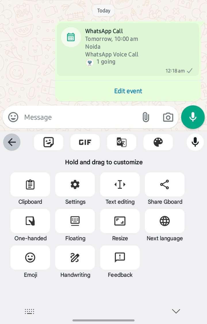 imustafasanaul's tweet image. Exciting news! 🎉 WhatsApp just introduced 'Events in Groups' 🤩 Now you can plan events, confirm details, and track RSVPs all within your group chat. Say goodbye to event planning hassles! 🙌

 #WhatsAppUpdates #EventPlanning #GroupChat #WhatsApp #MustafaSanaul 🧑‍💻