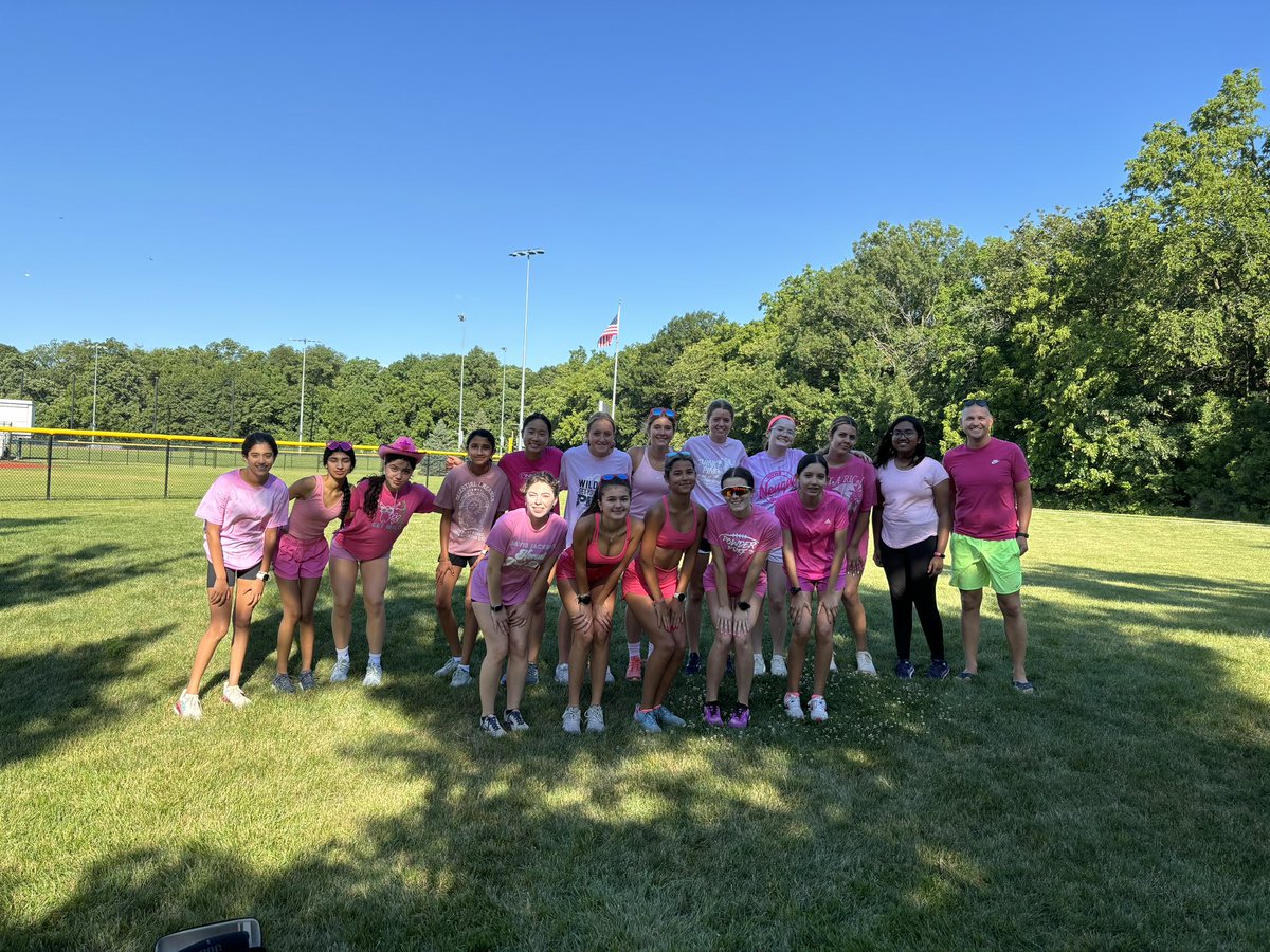 Great Turnout for Pink Day at camp!
