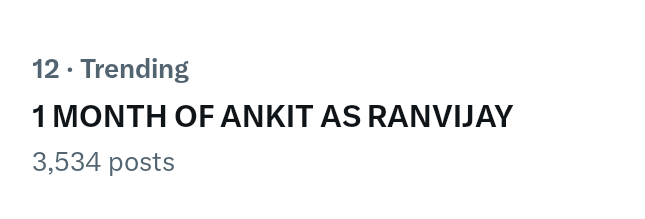teamankitgupta's tweet photo. 1 MONTH OF ANKIT AS RANVIJAY https://t.co/7E5biVykKH